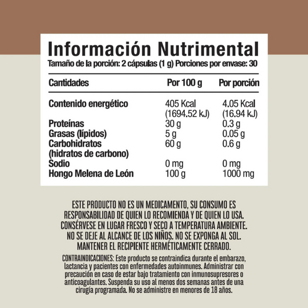 HONGO MELENA DE LEON POLVO 100 G