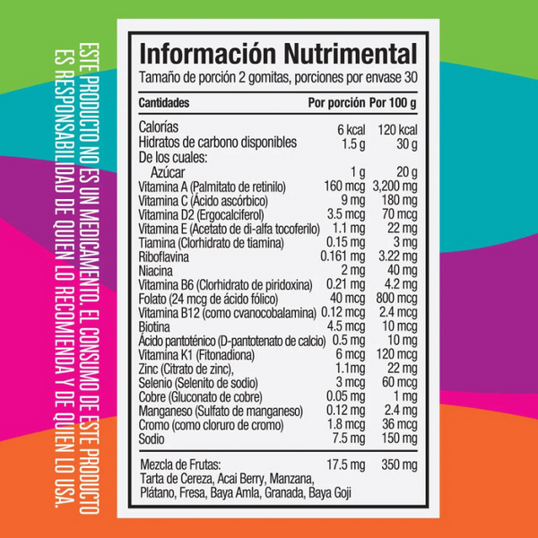 MULTI GOMI - COMPLEJO VITAMINAS INFANTIL 60 PZAS