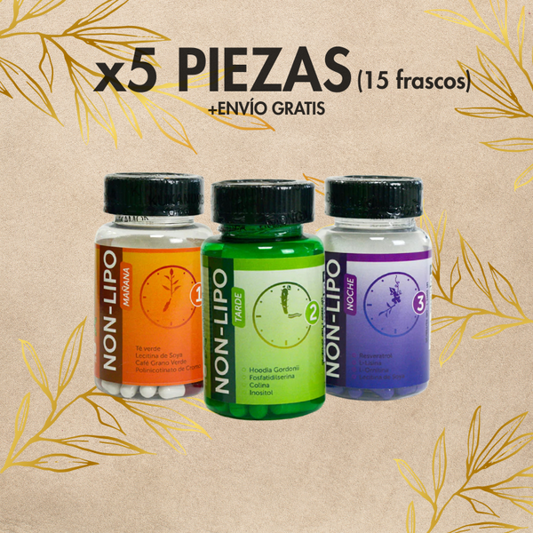 NON LIPO 5 PZAS (15 FRASCOS)
