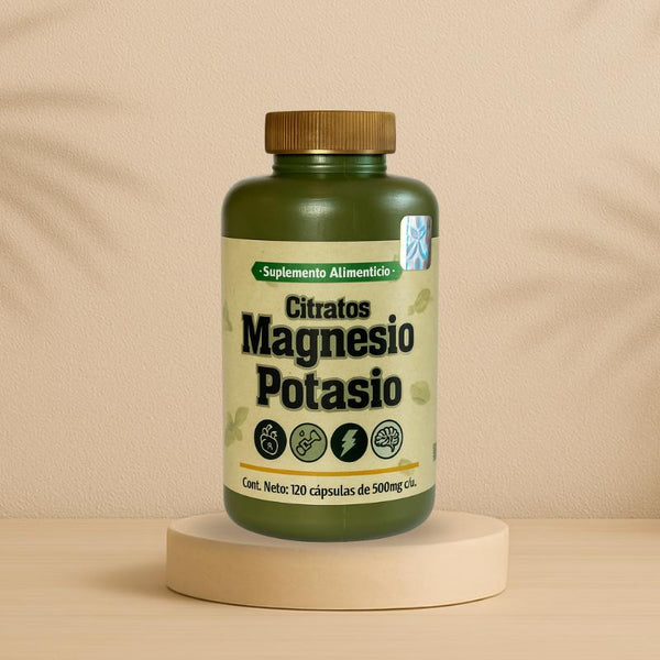 CITRATO DE MAGENSIO + CITRATO DE POTASIO 120 CAPSULAS