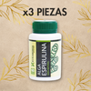 ALGA ESPIRULINA 60 CAPS 3 PZAS