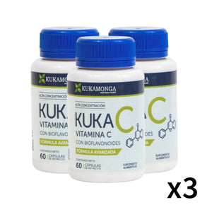 VITAMINA C 60 CAPS (3 PZAS)